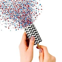 Bluesky Limited Edition Gel Polish - United Blingdom -Bluesky Cosmetics united blingdom uk 10 year anniversary set blue glitter bright chunky gel polish bluesky cosmetics finger nail confetti 294