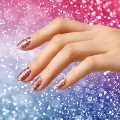 Bluesky Limited Edition Gel Polish - United Blingdom -Bluesky Cosmetics united blingdom uk 10 year anniversary set blue glitter bright chunky gel polish bluesky cosmetics nail manicure 234